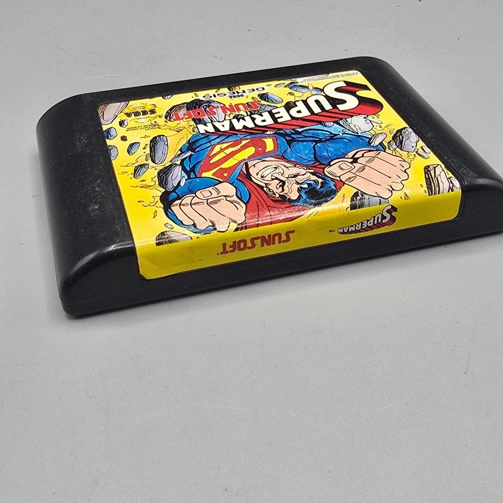 Superman Sunsoft Sega Genesis Game OEM Original Case 16-Bit Retro Video Game